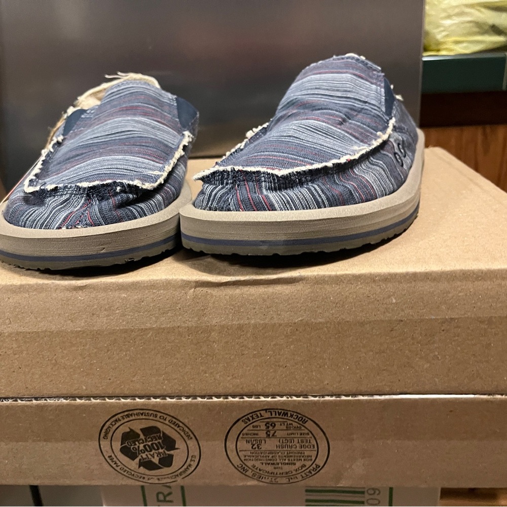 Sanuk Men's Multicolor Striped Slip-On Loafers